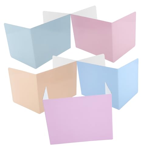 SOPOTUTU 5 Stück Teiliges Schreibtisch Sichtschutz Trennwand Dreiseitig für Klassenzimmer und Büro Einfache Installation Anpassbar Lebendige Macaron Farben Verbessert Fokus und Ablenkungen von SOPOTUTU