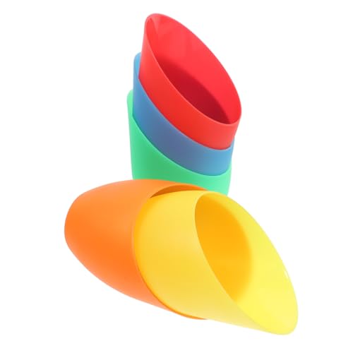 SOPOTUTU 5 Stück Teiliges Set Bunte Kunststoff Lampenschirme Kleine Pferdehufe Form Hitzebeständig Kompatibel mit Pendelleuchten Steh und Wandleuchten Dekorative Leuchtenschirme für von SOPOTUTU