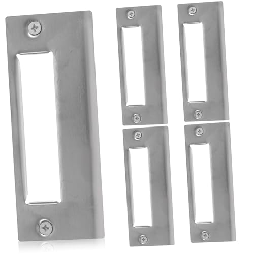 SOPOTUTU 5 Stück Teiliges Tür Schlagplatten aus Edelstahl Robuste Türverstärkung Kratzfeste Oberfläche Einfache Montage mit Schrauben Geeignet für Wohn und Gewerbetüren SOPOTUTU 5 Stück Teiliges Tür Schlagplatten aus Edelstahl Robuste Türverstärkung Kratzfeste Oberfläche Einfache Montage mit Schrauben Geeignet für Wohn und Gewerbetüren von SOPOTUTU