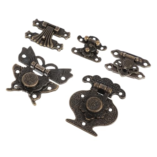 SOPOTUTU 5 Stück Teiliges Vintage Kupfer Schmuckschatullen Schloss Langlebiger Retro Hasp Verschluss für Holzboxen Geeignet für Schmuckkästchen Geschenk Kosmetikboxen Kleine Dekorative SOPOTUTU 5 Stück Teiliges Vintage Kupfer Schmuckschatullen Schloss Langlebiger Retro Hasp Verschluss für Holzboxen Geeignet für Schmuckkästchen Geschenk Kosmetikboxen Kleine Dekorative von SOPOTUTU