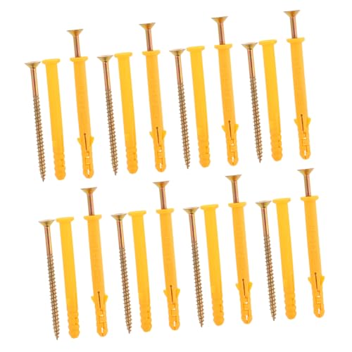 SOPOTUTU 50 Sätze Teiliges Schrauben Selbstbohrend für Trockenbau Hochwertige Carbonstahl schrauben und Kunststoffdübel Robust Langlebig Einfache Montage für Heimwerker und Renovierung von SOPOTUTU