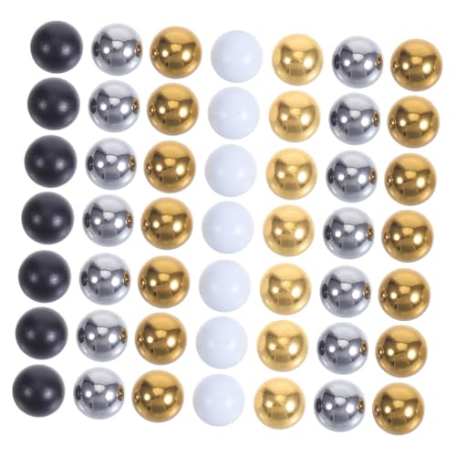 SOPOTUTU 50 Stück Dekorative Lampenschraubenkappen aus Kohlenstoffstahl Langlebige Gewindemuttern mit Modernem Stahlkugel-akzent für Deckenlampen Tischlampen und Beleuchtungsinstallationen von SOPOTUTU