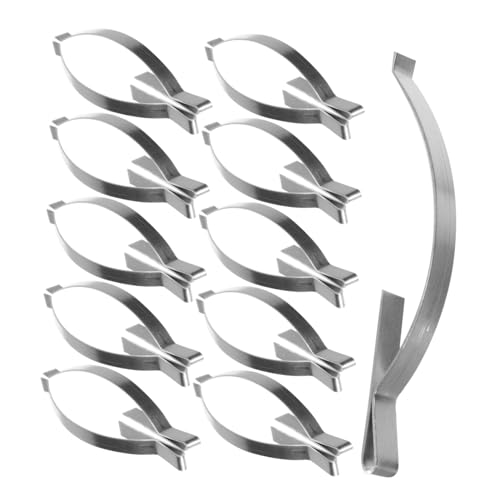 SOPOTUTU 50 Stück Edelstahl Spannfederclips für Fensterrahmen Rostfreie Fenstersieb Halteklammern Federzug Eckclips zur Sicheren Befestigung von Fensterschirmen Vielseitig Einsetzbar für von SOPOTUTU