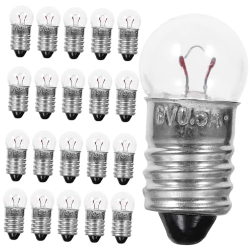 SOPOTUTU 50 Stück Glühbirnen für Elektrische Experimente Kleine Runde Lampen Energiesparend Langlebig für Physikunterricht und Schüler DIY Wissenschaftsprojekte von SOPOTUTU