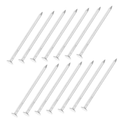 SOPOTUTU 50 Stück Masonry Nails Silber Finish Nägel für Bilder Aufhängen und Heimwerker Holzarbeiten Langlebig Wiederverwendbar Stark und Formstabil Vielseitig für Deko Büro und von SOPOTUTU
