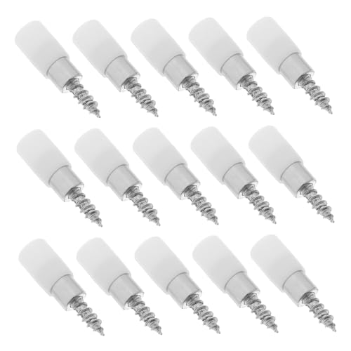 SOPOTUTU 50 Stück Teiliges Regalbodenträger Rutschfesten Weißen Schutzkappen Selbstschneidende Schrauben Stabiler Halt für Holz Glasregale in Schränken Bücherregalen und Kleiderschränken von SOPOTUTU