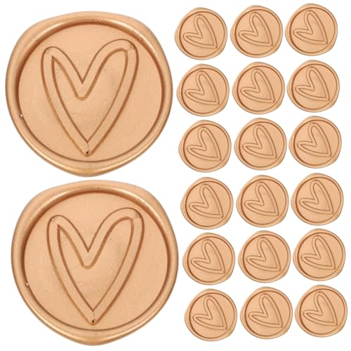 SOPOTUTU 50 Stück Wachssiegel Aufkleber Herzmuster mit Doppelseitigem Klebeband Dekorative Siegelsticker für Umschläge Einladungen Karten und Geschenkverpackungen Retro Stil SOPOTUTU 50 Stück Wachssiegel Aufkleber Herzmuster mit Doppelseitigem Klebeband Dekorative Siegelsticker für Umschläge Einladungen Karten und Geschenkverpackungen Retro Stil von SOPOTUTU