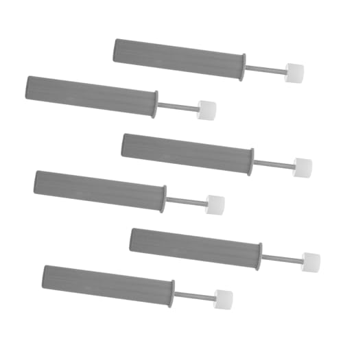 SOPOTUTU 6 Stück Müllbehälter Dämpfer Soft-close Technologie Geräuscharm Hydraulischer Deckel Dämpfung Ersatzteile Kompatibel mit Edelstahl Kunststoffabfalleimern Für Haushalt Büro und von SOPOTUTU