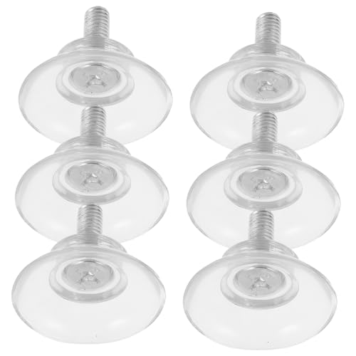 SOPOTUTU 6 Stück PVC Saugnäpfe mit Schraubgewinde Teiliges Transparente Robuste Runde Saugnäpfe für Fenster Badezimmer Autoscheiben und Glatte Oberflächen Vielseitige Halterung SOPOTUTU 6 Stück PVC Saugnäpfe mit Schraubgewinde Teiliges Transparente Robuste Runde Saugnäpfe für Fenster Badezimmer Autoscheiben und Glatte Oberflächen Vielseitige Halterung von SOPOTUTU