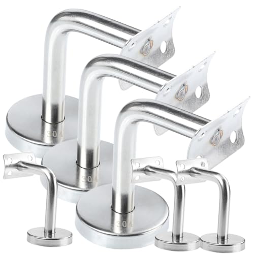 SOPOTUTU 6 Stück Teiliges Edelstahl Handlaufhalter Robuste Treppen Handlaufstütze für Innenbereiche Wandbefestigung Einfache Montage Geeignet für Treppengeländer und Schutzgeländer SOPOTUTU 6 Stück Teiliges Edelstahl Handlaufhalter Robuste Treppen Handlaufstütze für Innenbereiche Wandbefestigung Einfache Montage Geeignet für Treppengeländer und Schutzgeländer von SOPOTUTU