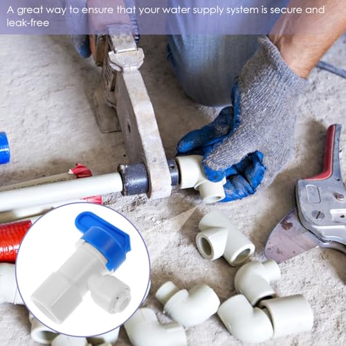 SOPOTUTU 6 Stück Teiliges Kunststoff kugelhahn Wasserleitungen Schnelles Anschlussventil mit Innengewinde Langlebig und Effizient für Wasserfilter und Trinkbrunnen Einfache Installation von SOPOTUTU