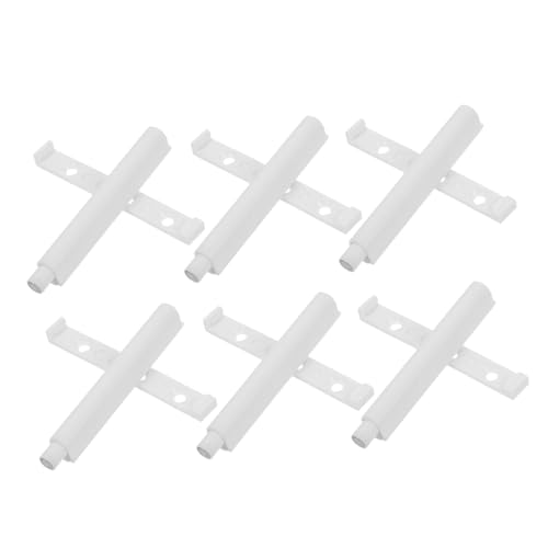 SOPOTUTU 6 Stück Teiliges Leiser Dämpfer für Schranktüren Stoßdämpfendes Push to open system Geräuschreduzierende Türpuffer für Küchen Kleiderschränke Verhindert Türrückprall und Unfälle von SOPOTUTU