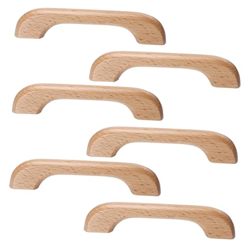 SOPOTUTU 6 Stück Teiliges Möbelgriff aus Massivem Holz mit Lochabstand Glatte Oberfläche Praktische Schubladengriffe und Türgriffe für Schränke Kommoden Kleiderschränke Langlebig und SOPOTUTU 6 Stück Teiliges Möbelgriff aus Massivem Holz mit Lochabstand Glatte Oberfläche Praktische Schubladengriffe und Türgriffe für Schränke Kommoden Kleiderschränke Langlebig und von SOPOTUTU