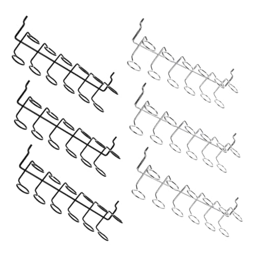SOPOTUTU 6 Stück Teiliges Pegboard Werkzeughalter aus Langlebigem Edelstahl Schraubendreherhalter und Universalhaken Platzsparend für Werkstatt Garage und Werkstattwand Modernes Design in von SOPOTUTU