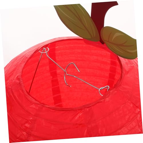 SOPOTUTU 6stücke Rote Apfel-papierlaternen Zum Schulanfang Obst-hängelaternen Für Geburtstagsdekoration Papierlampenschirme Mit Apfel-Motiven Deckendeko Für Partys Und Klassenzimmer von SOPOTUTU