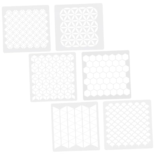 SOPOTUTU 6 Stück Teiliges Schablonen Wandmalerei Geometrische Farbschablonen aus Langlebigem Umweltfreundlichem Pet Kunststoff Wiederverwendbar für Sprühfarbe und DIY Wanddekoration SOPOTUTU 6 Stück Teiliges Schablonen Wandmalerei Geometrische Farbschablonen aus Langlebigem Umweltfreundlichem Pet Kunststoff Wiederverwendbar für Sprühfarbe und DIY Wanddekoration von SOPOTUTU
