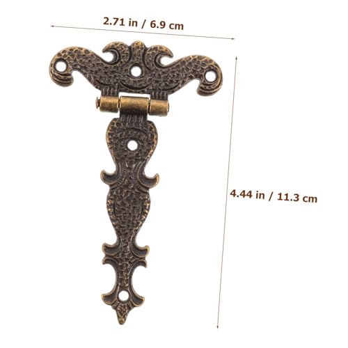 SOPOTUTU 6 Stück Teiliges Vintage Scharniere aus Zinklegierung Metall Scharniere für Holzkisten Langelebige Rostfreie Holzbox im Retro stil Geeignet für Schmuckkästen und Kleine Möbel von SOPOTUTU