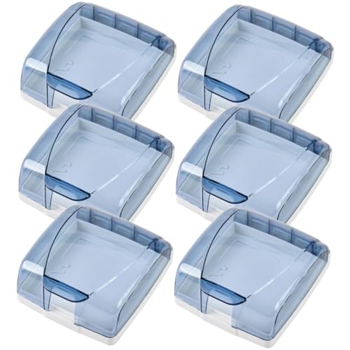SOPOTUTU 6 Stück Teiliges Wasserdichte Steckdosenabdeckung für Badezimmer Selbstklebende Schutzbox für Einzelsteckdosen Transparent Spritzwassergeschützt für und Außenbereich SOPOTUTU 6 Stück Teiliges Wasserdichte Steckdosenabdeckung für Badezimmer Selbstklebende Schutzbox für Einzelsteckdosen Transparent Spritzwassergeschützt für und Außenbereich von SOPOTUTU