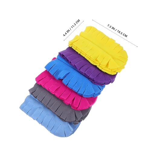 SOPOTUTU 6 Stück Teiliges Wiederverwendbare Staubwedel Nachfüllbezüge aus Fleece Staubentfernung Kompatibel mit Verschiedenen Griffen Langlebig und Vielseitig für Zuhause Büro und Auto von SOPOTUTU