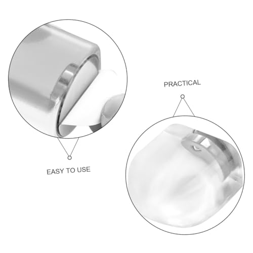 SOPOTUTU 6 Stück Transparente Silikon Türstopper Magnetisch mit Selbstklebender Bodenhaftung Geräuschdämpfend Stoßabsorbierend und Kratzschützend kein Bohren für Schlafzimmer und Wohnräume von SOPOTUTU