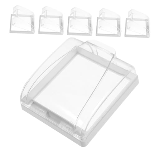 SOPOTUTU 6 Stück Wasserdichte Sockelschutzabdeckung Sockelauslassabdeckung wasserdicht Plastikabdeckungen Steckdosenschutz wasserdichte Auslassabdeckung Steckdosenkabelabdeckung Transparent SOPOTUTU 6 Stück Wasserdichte Sockelschutzabdeckung Sockelauslassabdeckung wasserdicht Plastikabdeckungen Steckdosenschutz wasserdichte Auslassabdeckung Steckdosenkabelabdeckung Transparent von SOPOTUTU