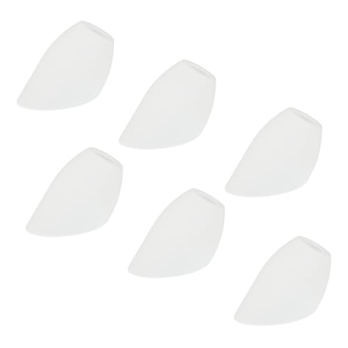 SOPOTUTU 6 Stück Weiße Kunststoff Lampenschirme Schräg Offene Hufeisenform Transparente Lichtabdeckung für Wandlampen Tischlampen und Kronleuchter Einfache Montage Wohnliche Dekoration von SOPOTUTU