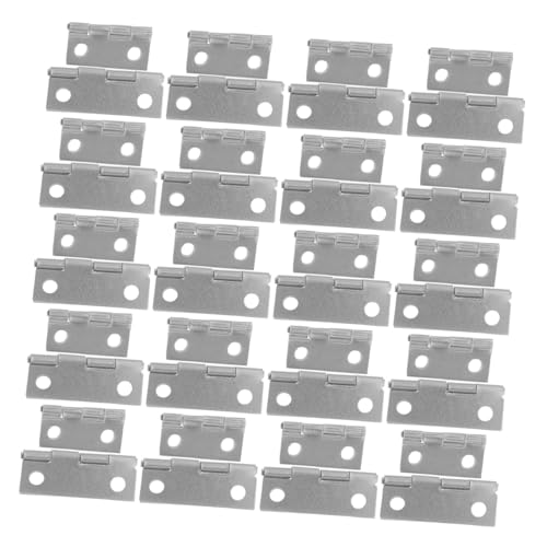 SOPOTUTU 60 Stück Miniatur Scharniere Kleine Silberne Scharniere mit Schrauben DIY Schmuckkästchen Holzbox Zubehör Tragbar Robust Vielseitig für Schmuck Aufbewahrungsboxen SOPOTUTU 60 Stück Miniatur Scharniere Kleine Silberne Scharniere mit Schrauben DIY Schmuckkästchen Holzbox Zubehör Tragbar Robust Vielseitig für Schmuck Aufbewahrungsboxen von SOPOTUTU