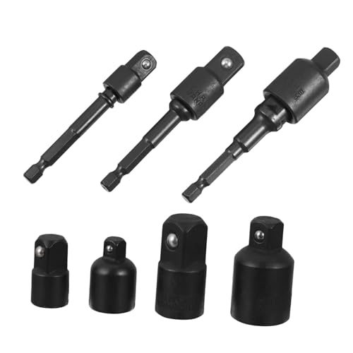SOPOTUTU 7 Stück Teiliges Stahl Stecknuss Adapter Set für Akkuschrauber und Ratschen mit Umrüstadapter und Steckschlüssel Muttern Stoßfest für Werkzeuganpassung bei Reparaturen SOPOTUTU 7 Stück Teiliges Stahl Stecknuss Adapter Set für Akkuschrauber und Ratschen mit Umrüstadapter und Steckschlüssel Muttern Stoßfest für Werkzeuganpassung bei Reparaturen von SOPOTUTU