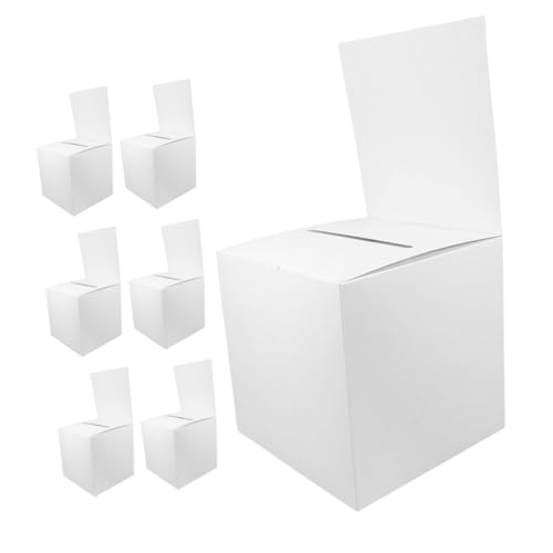 SOPOTUTU 7 Stück Teiliges Weiße Kartonbox mit Schlitz Multifunktionale Wahlurne für Vorschläge Stimmzettel Spendensammlung bei Partys Veranstaltungen und Fundraising SOPOTUTU 7 Stück Teiliges Weiße Kartonbox mit Schlitz Multifunktionale Wahlurne für Vorschläge Stimmzettel Spendensammlung bei Partys Veranstaltungen und Fundraising von SOPOTUTU