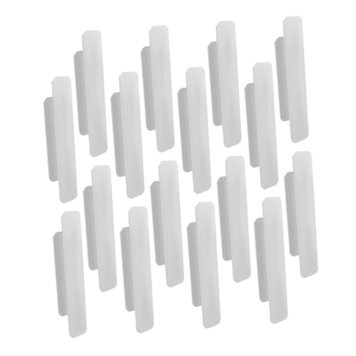 SOPOTUTU 8 Paare Klebegriffe für Schiebetüren Multifunktionale Kunststoff Pulls Barn Door Griff ohne Bohren Weiß Einfach zu Montieren für Innen und Außentüren Schränke Garagentüren von SOPOTUTU