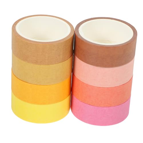 SOPOTUTU 8 Rollen Washi Tape Bunte Dekorative Klebebänder DIY Sticker Roll Breit Vielseitig für Scrapbooking Journaling Geschenkverpackung und Bastelbedarf SOPOTUTU 8 Rollen Washi Tape Bunte Dekorative Klebebänder DIY Sticker Roll Breit Vielseitig für Scrapbooking Journaling Geschenkverpackung und Bastelbedarf von SOPOTUTU