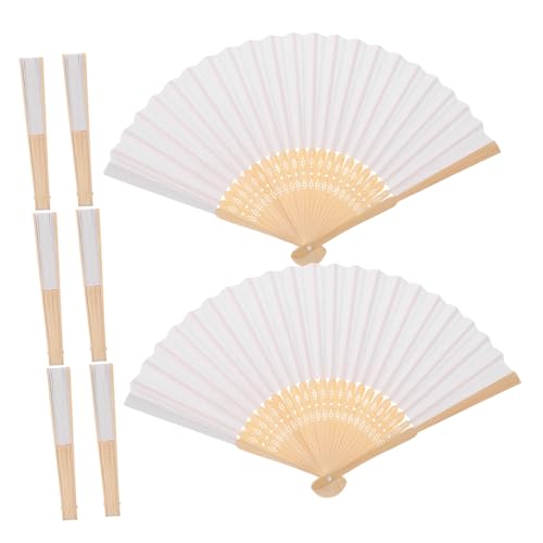 SOPOTUTU 8 Stück Handbemaltem Papierventilator Papierfächer Hand Faltbare Fächer Handventilator Faltbar Fans Für Teeparty Handgefertigter Fächer Kleiner Handventilator Hand Fan Weiß SOPOTUTU 8 Stück Handbemaltem Papierventilator Papierfächer Hand Faltbare Fächer Handventilator Faltbar Fans Für Teeparty Handgefertigter Fächer Kleiner Handventilator Hand Fan Weiß von SOPOTUTU