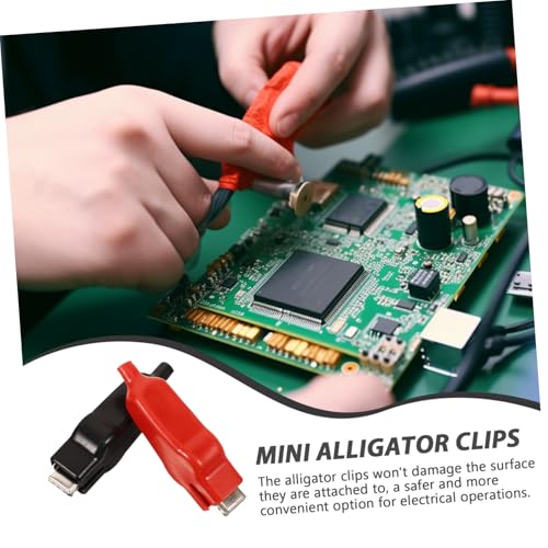 SOPOTUTU 8 Stück Teiliges Alligator klemmen Elektrische Prüfclips Kleine Krokodilklemmen in Rot und Schwarz Robuste Kabelklemmen für Strom Spannungstests bei Heim Kfz anwendungen SOPOTUTU 8 Stück Teiliges Alligator klemmen Elektrische Prüfclips Kleine Krokodilklemmen in Rot und Schwarz Robuste Kabelklemmen für Strom Spannungstests bei Heim Kfz anwendungen von SOPOTUTU