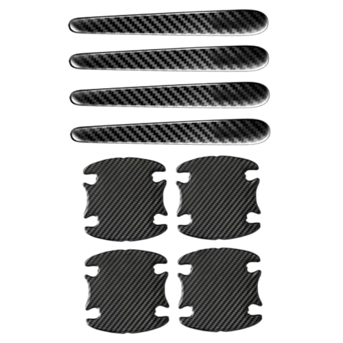 SOPOTUTU 8 Stück Teiliges Auto Türgriff Schutz Aufkleber Kratzfeste Carbon Faser Sticker für Türgriffe Selbstklebend Einfache Installation Langlebig und von SOPOTUTU