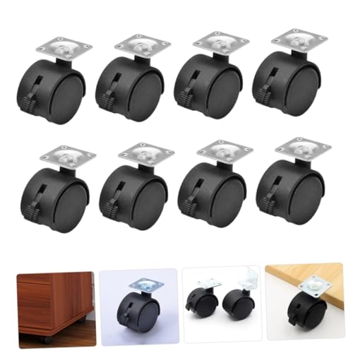 SOPOTUTU 8 Stück Teiliges Bürostuhlrollen mit drehung und Bremse Strapazierfähige Nylon Schwerlast ersatzrollen für Möbel für Hartböden und Teppich Einfache Installation SOPOTUTU 8 Stück Teiliges Bürostuhlrollen mit drehung und Bremse Strapazierfähige Nylon Schwerlast ersatzrollen für Möbel für Hartböden und Teppich Einfache Installation von SOPOTUTU