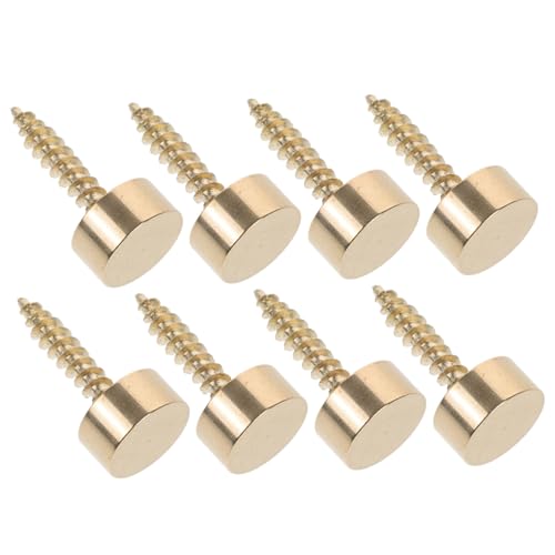SOPOTUTU 8 Stück Teiliges Dekorative Schraubenkappen aus Kupfer mit Gebogener Oberfläche Selbstschneidende Polsterschrauben Abdeckende Möbelschraubenköpfe Einfache Montage für Möbel und von SOPOTUTU
