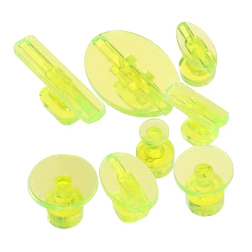 SOPOTUTU 8 Stück Teiliges Dent Puller Kit Auto Dellen Reparatur Werkzeug Set Transparente Kratzfreie Langlebige Zuglaschen für Karosserie Kühlschrank Motorrad Einfache Anwendung von SOPOTUTU