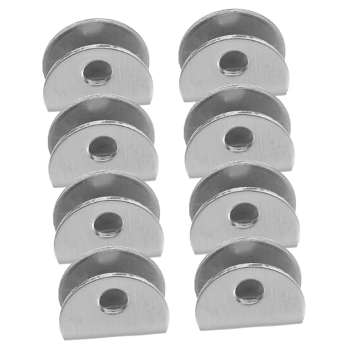 SOPOTUTU 8 Stück Teiliges Edelstahl Glasregalhalter Halbrunde Glasklemmen Stabile Glasbodenhalter für Spiegel und Duschglas Kratzfreie Aufhängung Rostfrei für Bad und Werkzeugraum SOPOTUTU 8 Stück Teiliges Edelstahl Glasregalhalter Halbrunde Glasklemmen Stabile Glasbodenhalter für Spiegel und Duschglas Kratzfreie Aufhängung Rostfrei für Bad und Werkzeugraum von SOPOTUTU