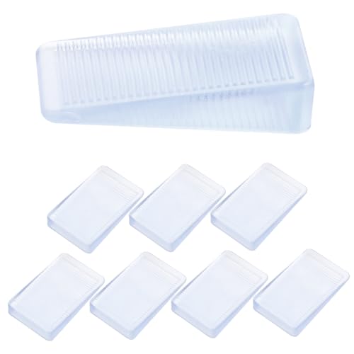 SOPOTUTU 8 Stück Teiliges Transparente Möbelkeile aus Robustem Stabile Tisch Möbel nivellierkeile Vielseitig Einsetzbar für Unebene Tische Schränke Geruchsneutral und Langlebig von SOPOTUTU