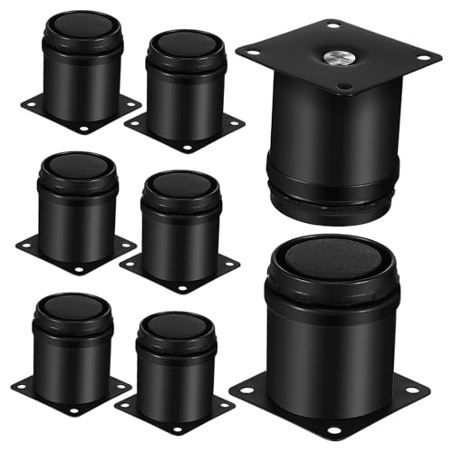 SOPOTUTU 8 Stück Verstellbare Möbelbeine Teiliges aus Edelstahl Schwere Tischbeine mit Schrauben Robuste Möbelstützen für Schränke Sofas Couchtische DIY Möbelersatz und Bodenschutz von SOPOTUTU