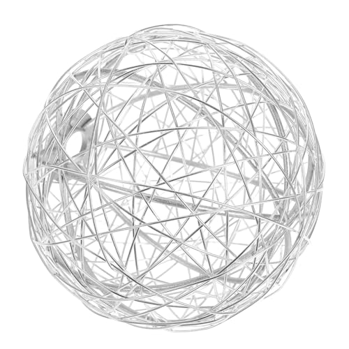 SOPOTUTU Aluminium draht lampenschirm Kugelförmig Hohl Lampenschutz Steckfassung Pendelleuchte Dekorativ Robust Für Wohnzimmer Gemütliche Beleuchtung von SOPOTUTU