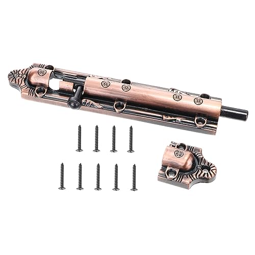 SOPOTUTU Antiker Türschieber aus Rotbraunem Zinklegierungsmaterial Robuste Sicherheits Schiebetürverriegelung für Innen und Außentüren Rostfrei Einfach zu Montieren und Langlebig SOPOTUTU Antiker Türschieber aus Rotbraunem Zinklegierungsmaterial Robuste Sicherheits Schiebetürverriegelung für Innen und Außentüren Rostfrei Einfach zu Montieren und Langlebig von SOPOTUTU