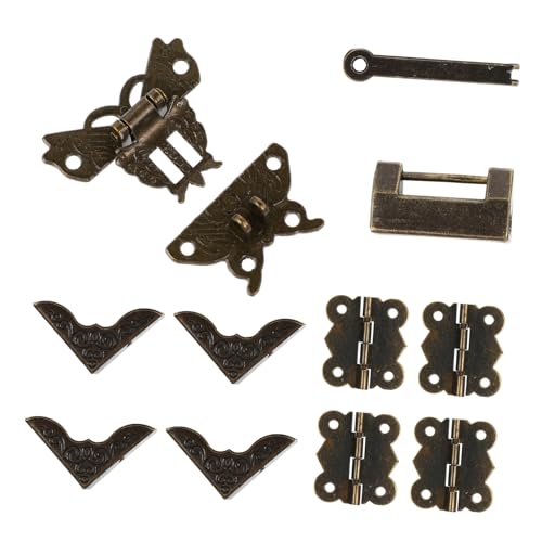 SOPOTUTU Antikes Vintage Möbel scharnier mit Dekorativem Verschluss Kleine Eckschutz abdeckung aus Langlebigem Material für Schmuckkasten Schrank und Holzkisten DIY Zubehör SOPOTUTU Antikes Vintage Möbel scharnier mit Dekorativem Verschluss Kleine Eckschutz abdeckung aus Langlebigem Material für Schmuckkasten Schrank und Holzkisten DIY Zubehör von SOPOTUTU