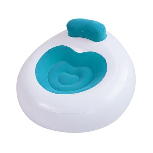SOPOTUTU Aufblasbares Faltbares PVC Luftsofa mit Rückenlehne Leichtes Tragbares Air Mattress Sofa für Outdoor Camping Strand und Garten in Blau SOPOTUTU Aufblasbares Faltbares PVC Luftsofa mit Rückenlehne Leichtes Tragbares Air Mattress Sofa für Outdoor Camping Strand und Garten in Blau von SOPOTUTU