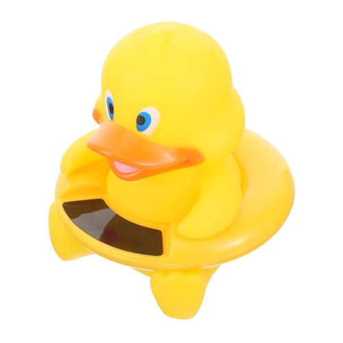 SOPOTUTU Badethermometer Schwimmend Gelb Cartoon Wasserspielzeug Elektronisch Für Junge Mädchen Badewanne Spa Pool Temperaturmessung von SOPOTUTU