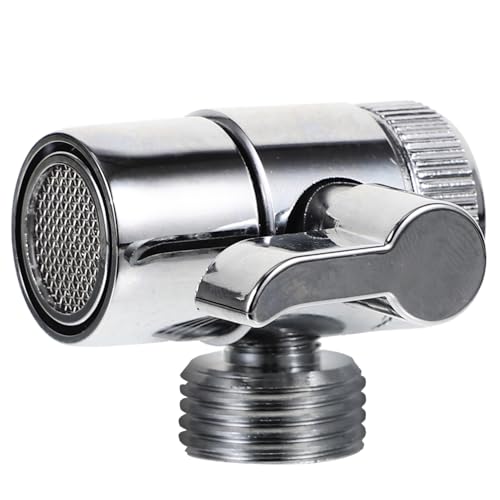 SOPOTUTU Badewannenarmatur Wasserhahn Adapter aus Legierung Langlebiges Umschaltventil für Badewanne und Waschbecken Installieren Geeignet für Standard Wasserhähne von SOPOTUTU