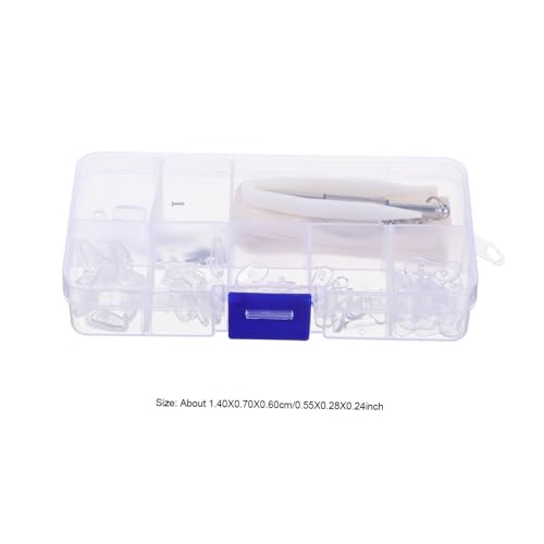 SOPOTUTU Brillen Reparatur mit Nasenpads Kit Inklusive Aufbewahrungsbox Leichtes Tragbares Brillen nasenpolster Ersatzset für Sonnenbrillen und Lesebrillen Praktisches Optiker Werkzeug SOPOTUTU Brillen Reparatur mit Nasenpads Kit Inklusive Aufbewahrungsbox Leichtes Tragbares Brillen nasenpolster Ersatzset für Sonnenbrillen und Lesebrillen Praktisches Optiker Werkzeug von SOPOTUTU