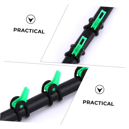 SOPOTUTU Bunte Kleine Angelhaken für Köder Einhängen Stabile Gummihaken für Angelruten Langlebige Köderhalter Sicherer Halt für Outdoor angler von SOPOTUTU