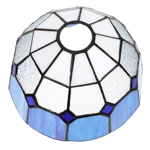 SOPOTUTU Bunter Glas Lampenschirm für Leuchtmittel Deckenleuchte Wandlampe Dekorativer Lichtschutz Hochwertiger Lampenzubehör Geeignet für Wohnzimmer Hotel Restaurant Zuhause von SOPOTUTU