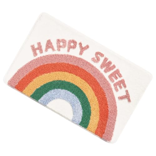 SOPOTUTU Bunter Mikrofaser Badteppich rutschfeste Badematte mit Wasseraufnahme Regenbogenform Weicher Badezimmerteppich für Zuhause Wohnzimmer Schlafzimmer SOPOTUTU Bunter Mikrofaser Badteppich rutschfeste Badematte mit Wasseraufnahme Regenbogenform Weicher Badezimmerteppich für Zuhause Wohnzimmer Schlafzimmer von SOPOTUTU